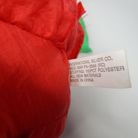 Vtg Set 2 Nylon Santa Claus Plush International Silver Co. Christmas 15" & 9" - Picture 13 of 16